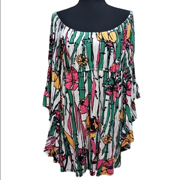 Vintage Voom by Joy Han Off-Shoulder Mini Dress - Picture 1 of 9